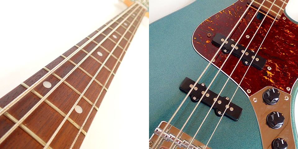 実際に弊社で買取させて頂いた★Bacchus/バッカス Hand Crafted Equipment WOODLINE MODEL ジャズベース タイプ エレキベースの画像 4枚目