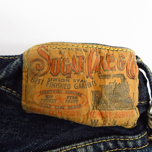 実際に弊社で買取させて頂いた【未使用】SUGAR CANE/シュガーケーン ロンスターデニムパンツ SC41501 W29/L33の画像 3枚目