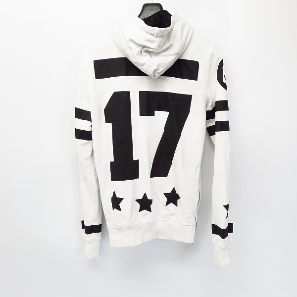 実際に弊社で買取させて頂いたHYDROGEN/ハイドロゲン サイドジップ スカル/スター プリントパーカー XSの画像 1枚目