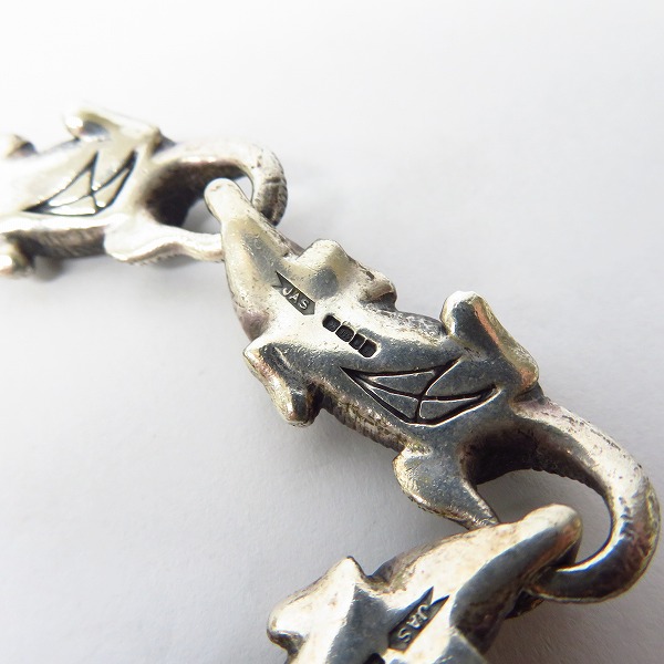 実際に弊社で買取させて頂いたCRAZY PIG/クレイジーピッグ CROCODILE BRACELET/クロコダイル ブレスレットの画像 4枚目