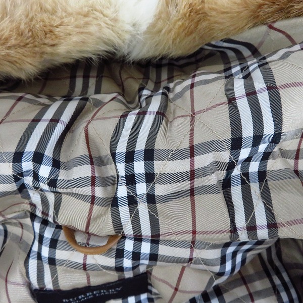 実際に弊社で買取させて頂いたBURBERRY BLACK LABEL/バーバリー ブラックレーベル レザーファーコート BMP28-533-43 Mの画像 5枚目