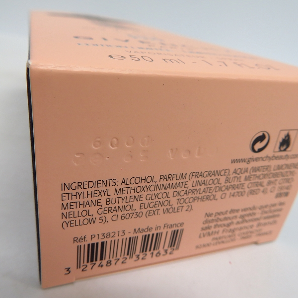 実際に弊社で買取させて頂いたGIVENCHY/ジバンシイ アンジュ デモン シークレット オーデパルファム アニバーサリーエディション 50mlの画像 2枚目