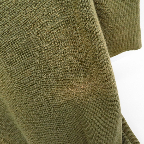 実際に弊社で買取させて頂いたMIHARA YASUHIRO/ミハラヤスヒロ ニット切替 ジップロングコート Mの画像 8枚目