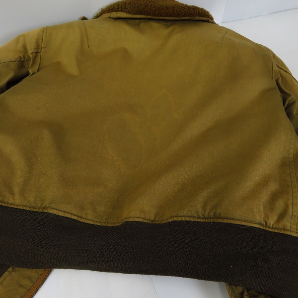 実際に弊社で買取させて頂いたSUGAR CANE/シュガーケーン B-15 フライトジャケット 38の画像 8枚目