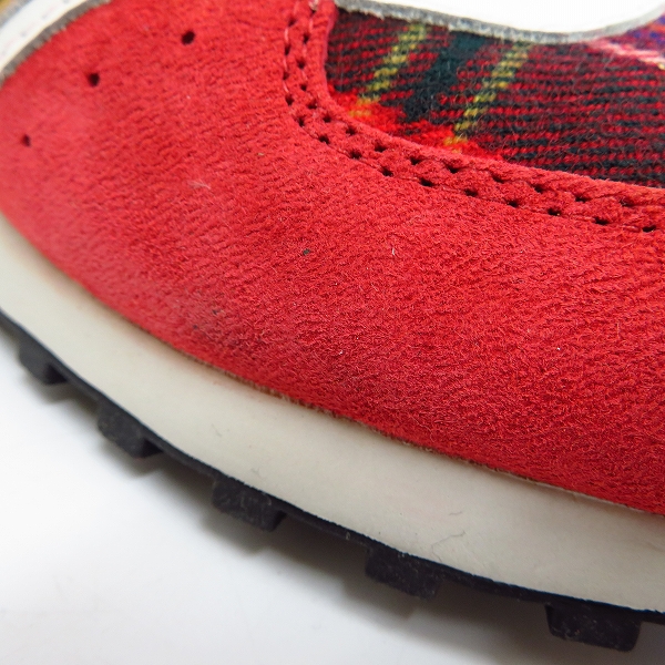 New Balance 580 レッド チェック柄 スニーカー 255974544.jpg?1500087187