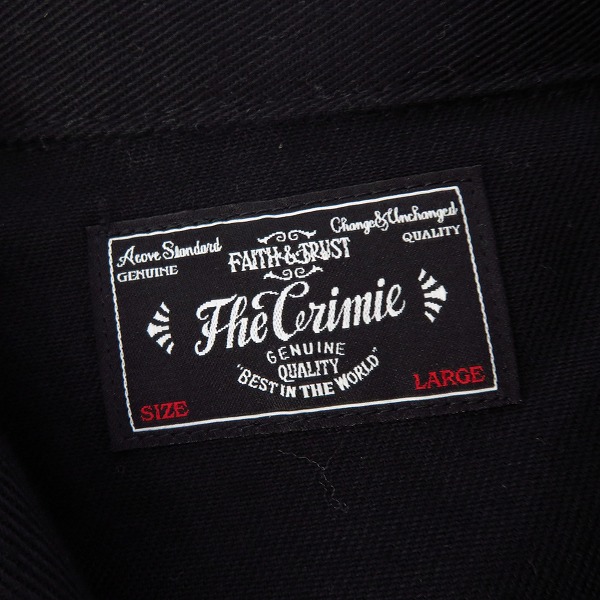 実際に弊社で買取させて頂いたThe Crimie/クライミー ワークジャケット ブラック/Lの画像 2枚目
