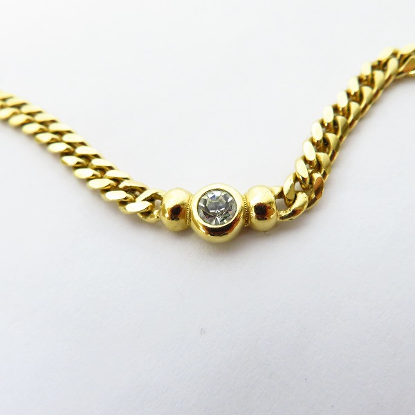 実際に弊社で買取させて頂いたChristian Dior/クリスチャンディオール オールド ゴールドネックレスの画像 1枚目