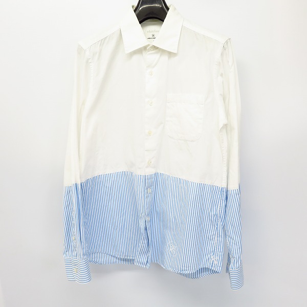 実際に弊社で買取させて頂いたuniform experiment/ユニフォームエクスペリメント 2トーン レギュラーカラーシャツ UE-120020/1