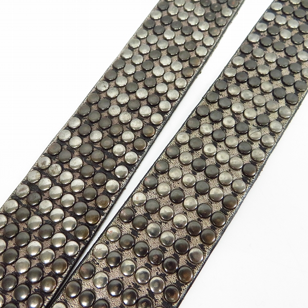 実際に弊社で買取させて頂いたHTC/エイチティーシー 6連スタッズレザーベルト 80/32の画像 5枚目