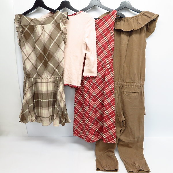 実際に弊社で買取させて頂いたBURBERRY LONDON BLUE LABEL/バーバリーブルーレーベル ワンピース/カーディガン/オールインワン 36/38 4点セットの画像 1枚目