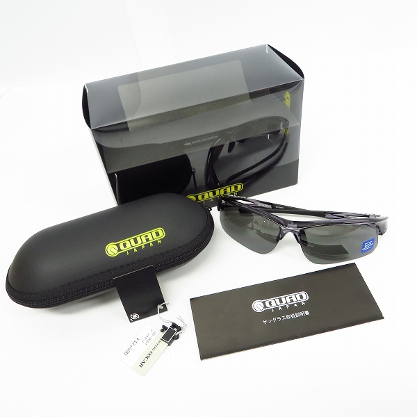 実際に弊社で買取させて頂いたQUAD/クアッド サングラス/アイウェア Clear Glay/クリアグレイ QD-9001 の画像 7枚目