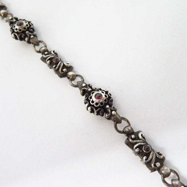 実際に弊社で買取させて頂いたLord Camelot/ロードキャメロット ガーネットチェーン ネックレスの画像 4枚目