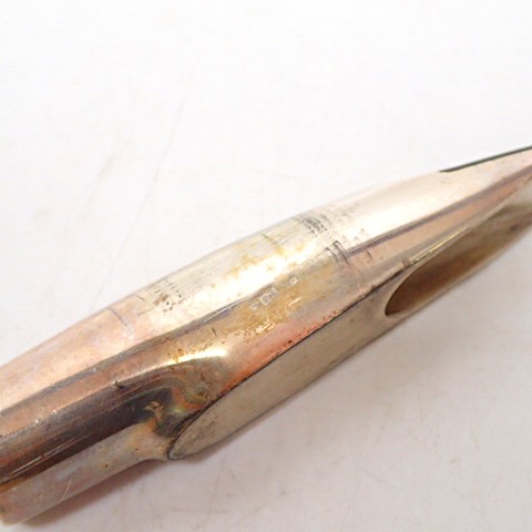 実際に弊社で買取させて頂いた【詳細不明】BRENDAN TIBBS SV925製 シルバー925 テナーサックス用 マウスピース メタルマウスピースの画像 4枚目
