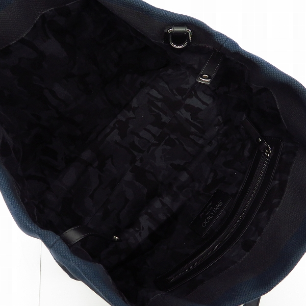 実際に弊社で買取させて頂いたJIMMY CHOO/ジミーチュウ 2017 スターロゴ キャンバス×レザー トートバッグの画像 4枚目