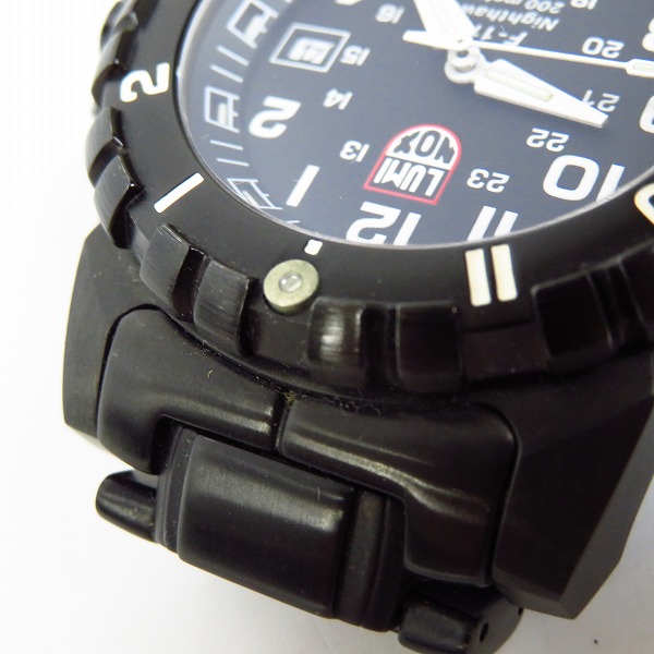 実際に弊社で買取させて頂いたLUMINOX/ルミノックス F-117 ナイトホーク 腕時計 6400-200【動作未確認】の画像 5枚目