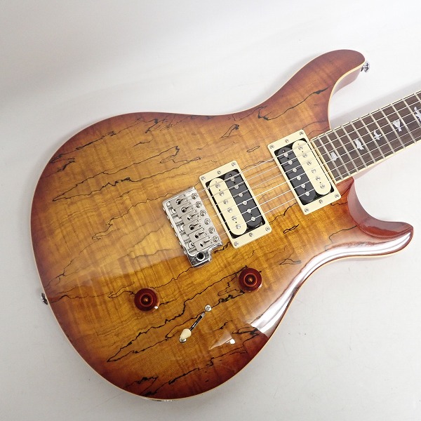 実際に弊社で買取させて頂いた★【美品】Paul Reed Smith /PRS/ポール・リード・スミス SE Custom 24 Spalted Maple エレキギター ケース付きの画像 4枚目