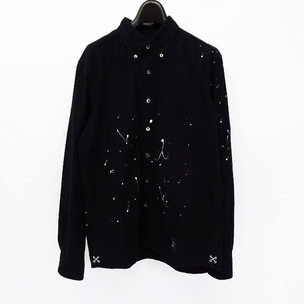 実際に弊社で買取させて頂いたuniform experiment/ユニフォームエクスペリメント ナンバリングシャツ ペイント加工 UE-167042/2