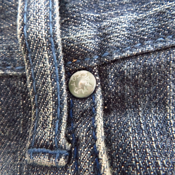 実際に弊社で買取させて頂いたFACTOTUM/ファクトタム レザーパッチ デニムパンツ/29の画像 7枚目