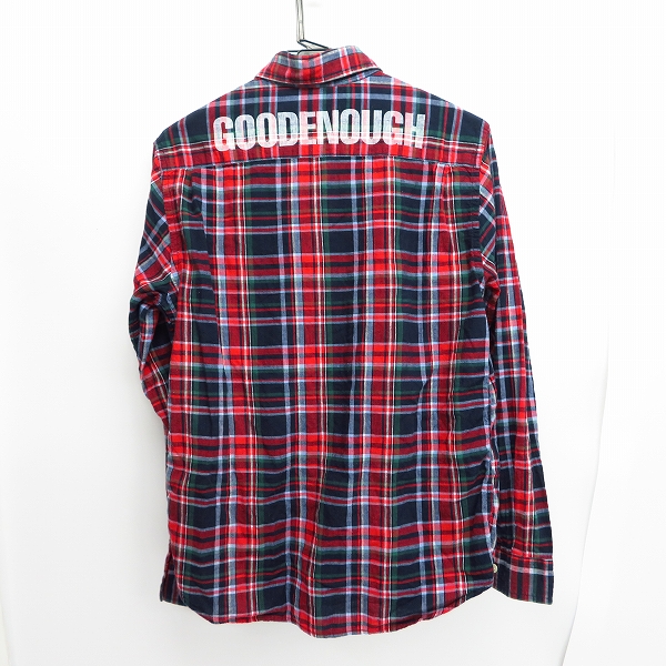 実際に弊社で買取させて頂いたGOOD ENOUGH/グッドイナフ チェックシャツ レッド/Sの画像 1枚目