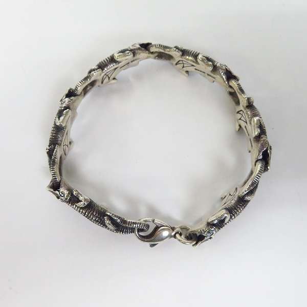 実際に弊社で買取させて頂いたCRAZY PIG/クレイジーピッグ CROCODILE BRACELET/クロコダイル ブレスレットの画像 3枚目