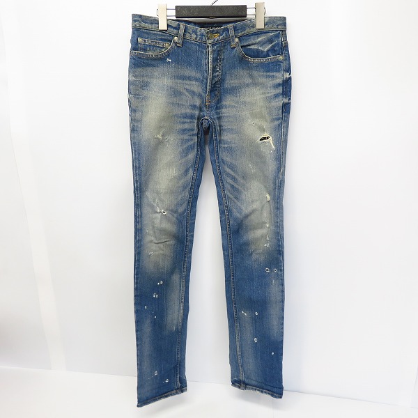 実際に弊社で買取させて頂いたLOUNGE LIZARD/ラウンジリザード ダメージ加工 スリム デニムパンツ/2