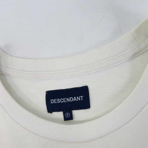 実際に弊社で買取させて頂いたDESCENDANT/ディセンダント 半袖ポケットTシャツ ホワイト/2の画像 5枚目