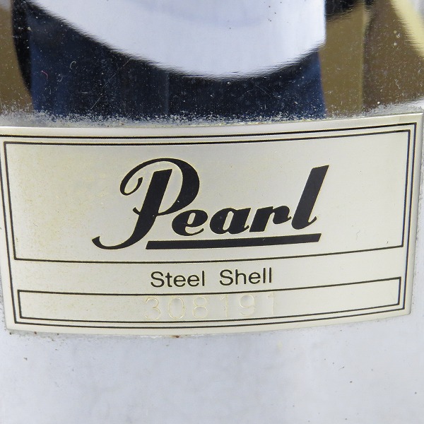 実際に弊社で買取させて頂いたPearl/パール Steel shell スネア 約14×6.5の画像 1枚目