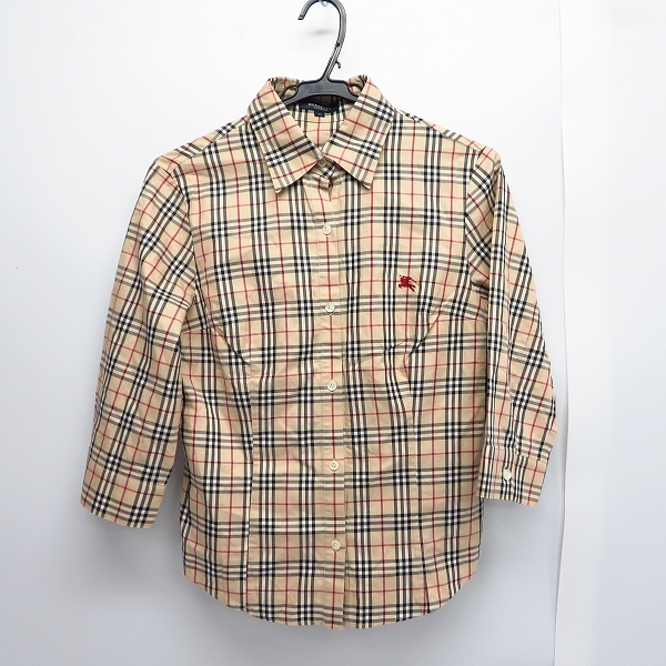 実際に弊社で買取させて頂いたBURBERRY LONDON/バーバリーロンドン ノバチェック七分袖シャツ FE034-037 /40