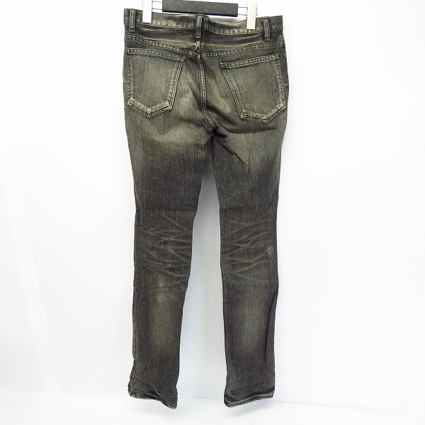 実際に弊社で買取させて頂いたLOUNGE LIZARD/ラウンジリザード ダメージ加工 スリム ブラックデニムパンツ/2の画像 1枚目