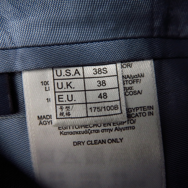 実際に弊社で買取させて頂いたBrooks Brothers 346/ブルックスブラザーズ346 Madison Fit テーラードジャケット/38Sの画像 4枚目