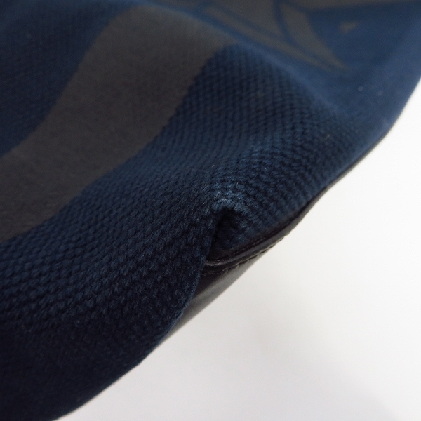 実際に弊社で買取させて頂いたJIMMY CHOO/ジミーチュウ 2017 スターロゴ キャンバス×レザー トートバッグの画像 7枚目