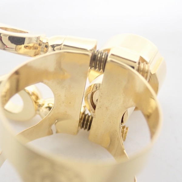 実際に弊社で買取させて頂いた【美品】BULLSEYE/ブルズアイ BULLS EX/ブルズEX SELMER SOP ソプラノサックス用 リガチャーの画像 5枚目