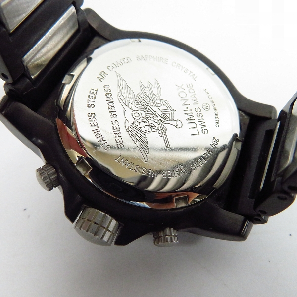 実際に弊社で買取させて頂いたLUMINOX/ルミノックス ネイビーシールズ アルティメイト シリーズ8150/8350 腕時計【動作未確認】の画像 3枚目