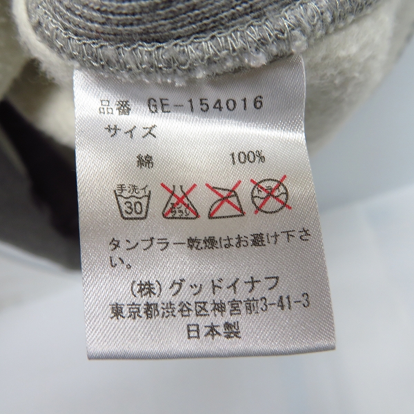 実際に弊社で買取させて頂いたGOOD ENOUGH/グッドイナフ GDEH 25 ロゴ トレーナーの画像 3枚目