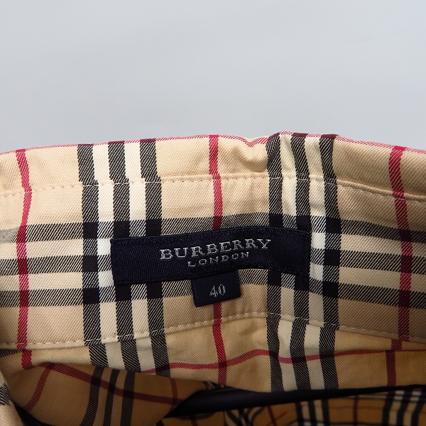 実際に弊社で買取させて頂いたBURBERRY LONDON/バーバリーロンドン ノバチェック七分袖シャツ FE034-037 /40の画像 7枚目