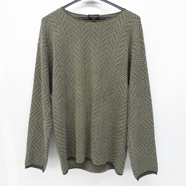 実際に弊社で買取させて頂いたGiorgio Armani/ジョルジオ アルマーニ 起毛クルーネックセーター/50