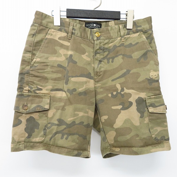 実際に弊社で買取させて頂いたHYDROGEN/ハイドロゲン カモフラ/迷彩柄 コットンハーフパンツ Size：30