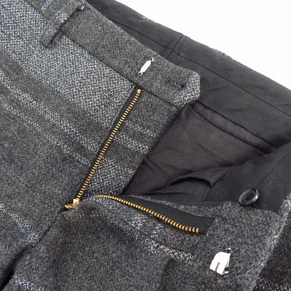 実際に弊社で買取させて頂いたkolor/カラー 厚手ウールパンツ/ボーダー/2の画像 2枚目