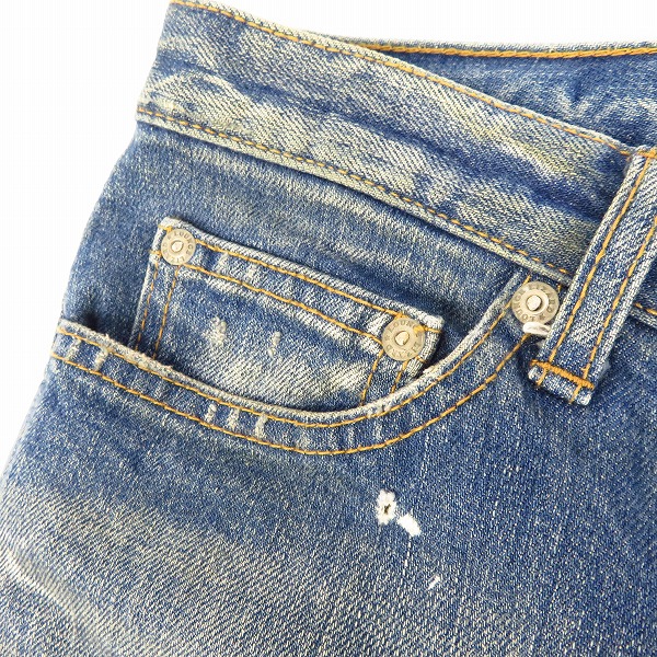 実際に弊社で買取させて頂いたLOUNGE LIZARD/ラウンジリザード ダメージ加工 スリム デニムパンツ/2の画像 7枚目