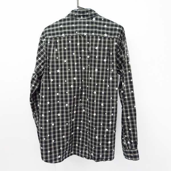 実際に弊社で買取させて頂いたuniform experiment/ユニフォームエクスペリメント ボタンダウン チェックシャツ 星 スター ブラック/4の画像 1枚目