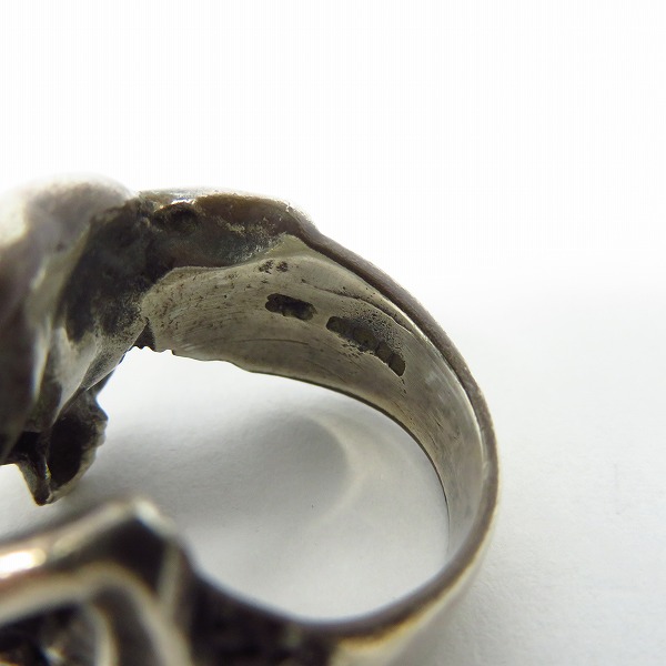 実際に弊社で買取させて頂いたCRAZY PIG/クレイジーピッグ フロッグスカルリング 19号の画像 6枚目