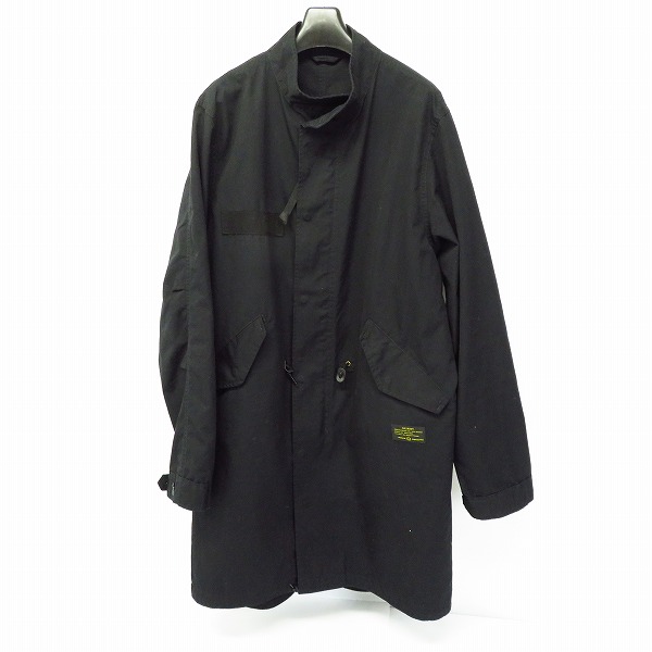 実際に弊社で買取させて頂いたuniform experiment/ユニフォームエクスペリメント STAND COLLAR COAT ブラック UE-189055/3