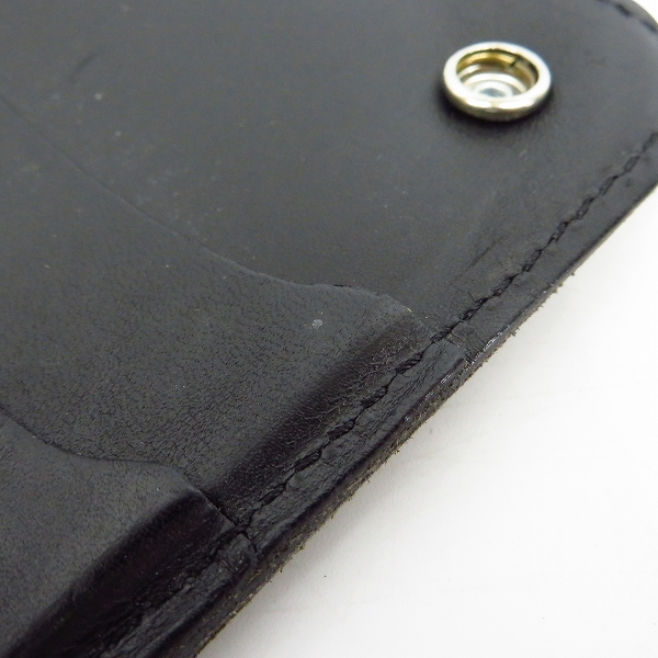 実際に弊社で買取させて頂いたHTC/エイチティーシー フラワースタッズ カモ柄 レザーロングウォレット/長財布の画像 6枚目