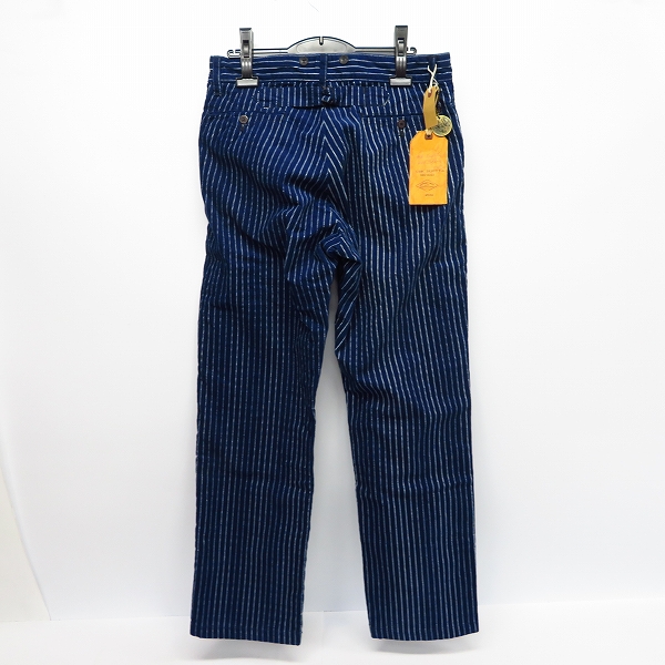 実際に弊社で買取させて頂いた【未使用】SUGAR CANE/シュガーケーン ウォバッシュストライプワークパンツ/32の画像 1枚目