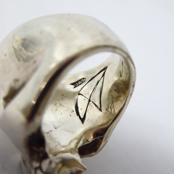 実際に弊社で買取させて頂いた【ギャラ付】CRAZY PIG/クレイジーピッグ LARGE EVIL SKULL/ラージ エビル スカルリング/13.5-14号 の画像 4枚目