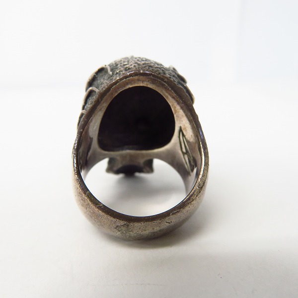 実際に弊社で買取させて頂いたCRAZY PIG/クレイジーピッグ フレイムドスカルリング 21号の画像 3枚目