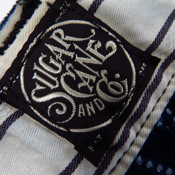 実際に弊社で買取させて頂いた【未使用】SUGAR CANE/シュガーケーン ウォバッシュストライプワークパンツ/32の画像 3枚目