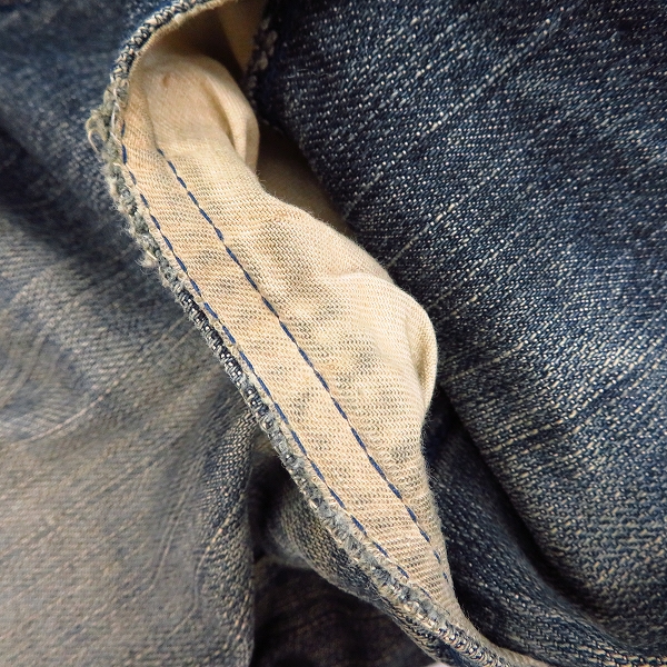 実際に弊社で買取させて頂いたFACTOTUM/ファクトタム レザーパッチ デニムパンツ/29の画像 8枚目