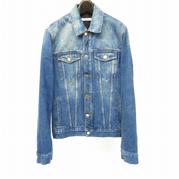 実際に弊社で買取させて頂いたGIVENCHY/ジバンシィ バックロゴ ダメージ加工 デニムジャケット/Gジャン/17F 1006 469/S