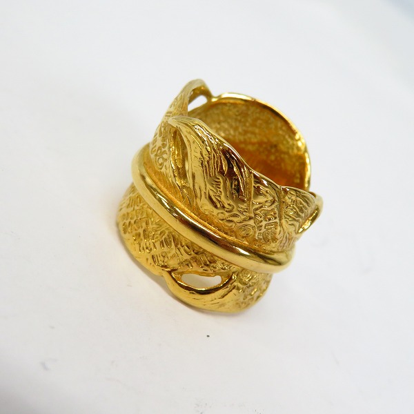 実際に弊社で買取させて頂いたBWL/ビルウォールレザー グラフィティーゴールドフェザーリング/12～13号